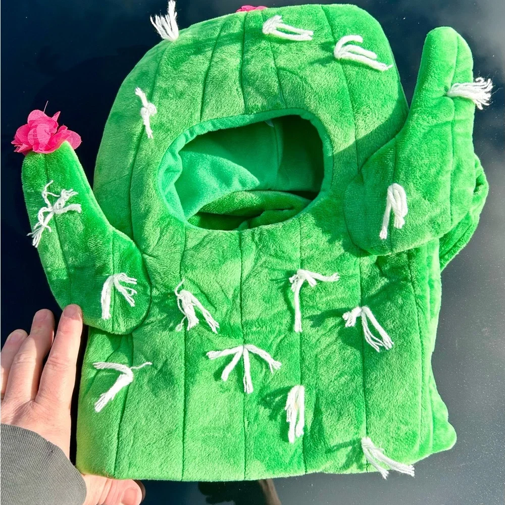 🌵 Cyeollo Cactus Dog Costume – Medium – Soft, Funny, Machine Washable 🌵